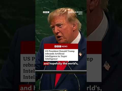 US President Donald Trump says US will rename AI as “Super Intelligence”. #BBCNews