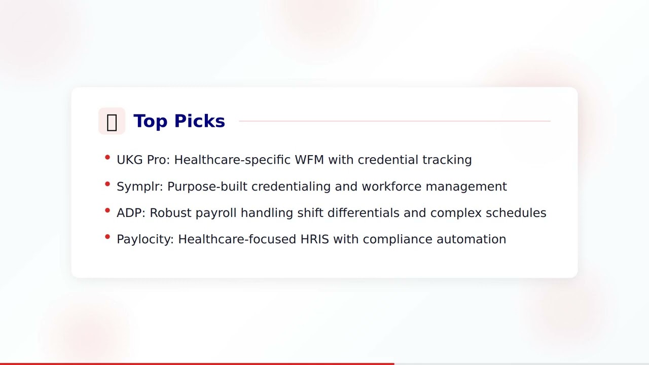 Best HR Software for Healthcare