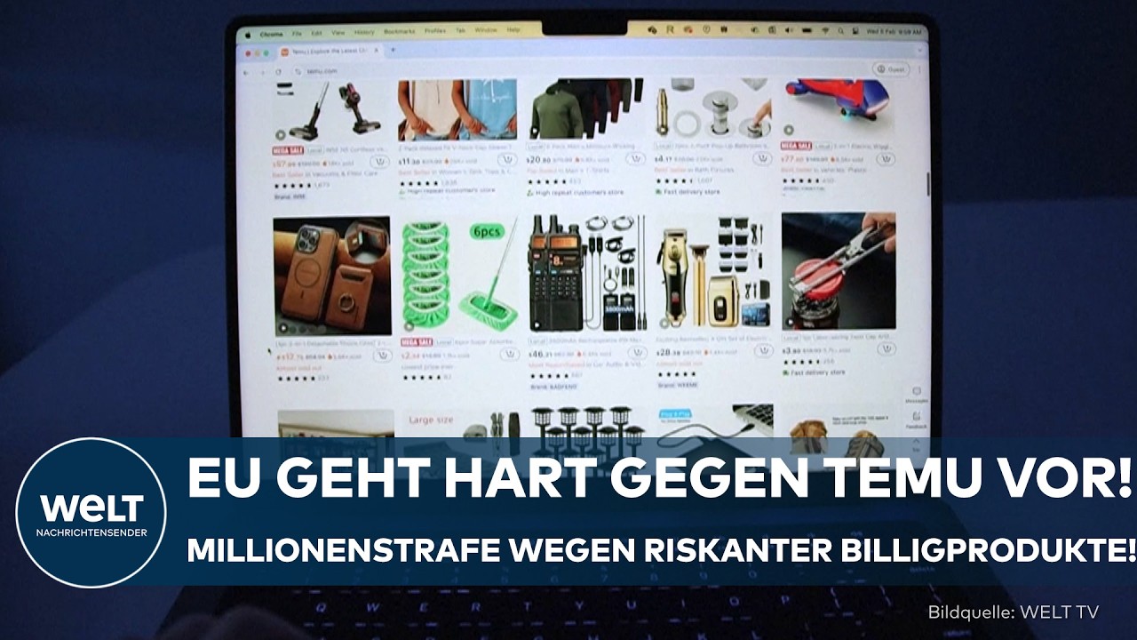 TEMU UNTER DRUCK: EU verhängt wegen gefährlicher Produkte Millionenstrafe gegen den Online-Riesen!