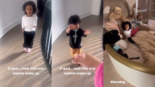 CARDI B UP EARLY ON MOMMY DUTIES OMG LOOK WHAT SHE HAD TO DO WITH KULTURE 👀👂😱🤣