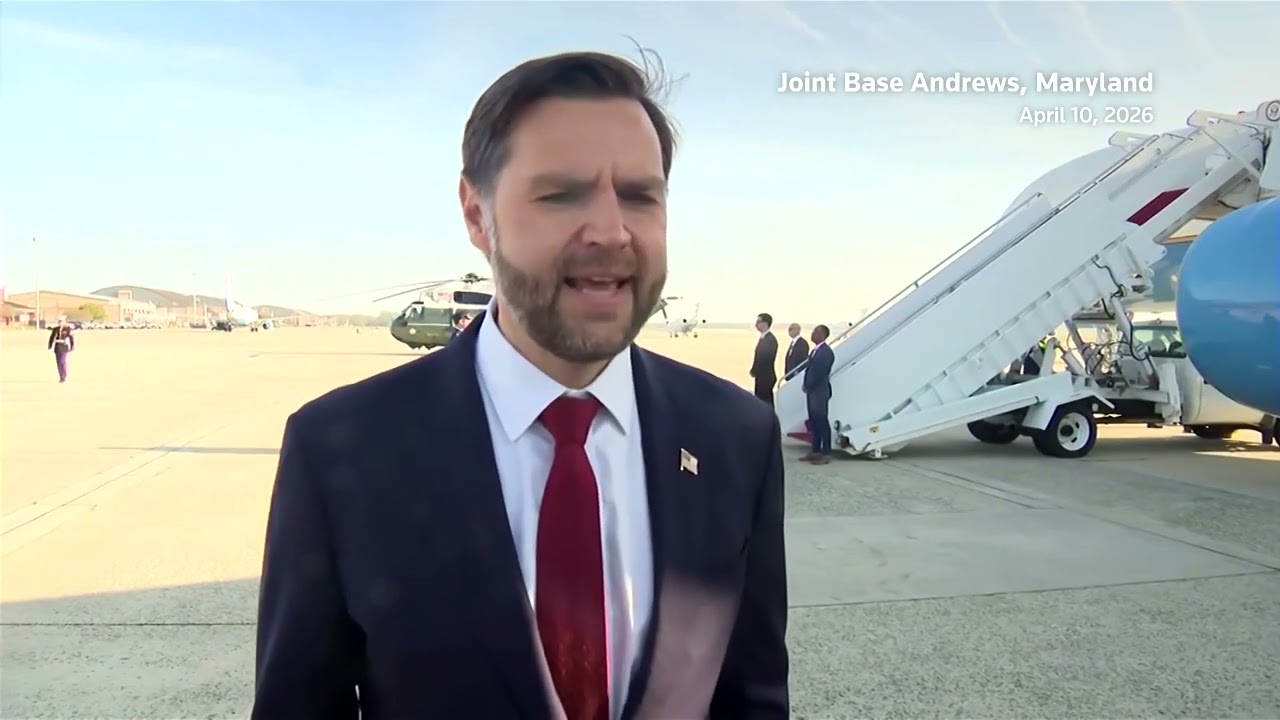 Video | Vance departs for Islamabad, says he expects positive Iran talks