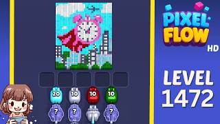Pixel Flow Level 1472 Solution Walkthrough