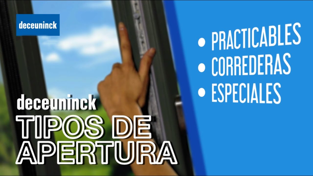 Tipos de aperturas Deceuninck