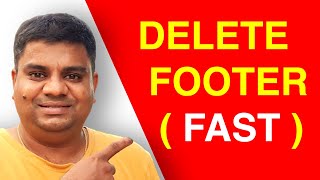 How To Delete Footer In Word