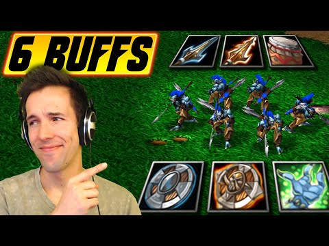 Headhunters with MASS upgrades (6 buffs) vs high rank Korean Orc - WC3 - Grubby