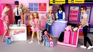 Barbie & Ken Doll Family Travel Routine