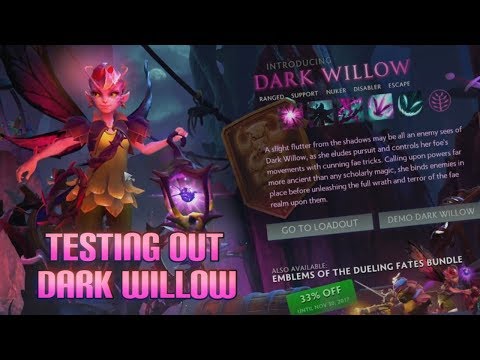 New Dota Hero!!! Dark Willow Overview (7.07 patch)