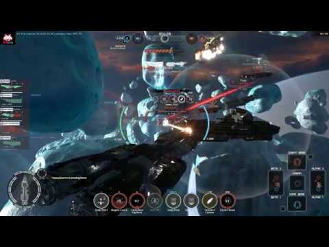 Space MOBA Fractured Space Heavy Class Ship Leviathan HD 60fps
