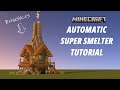 Minecraft Automatic Super Smelter Tutorial Aesthetic Farm Java Bedrock Edition 1440p HD