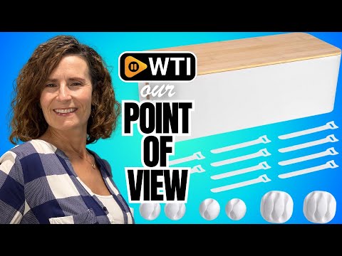 Cable Management Box - Wooden Style Large Cord Organizer Box to Hide Wires & Power Strips | Desk Computer Cable Organizer Box | Safe ABS Material |16"" (L) x 6.2"" (W) 5.3"" (H)|for Home & Offic - WTI product video review