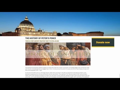 Este fin de semana se realiza el Óbolo de San Pedro