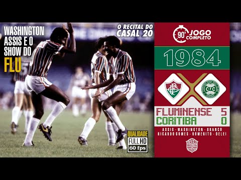 Fluminense 5x0 Coritiba - Campeonato Brasileiro 1984 | Jogo Completo em FULL HD! 🌟⚽️