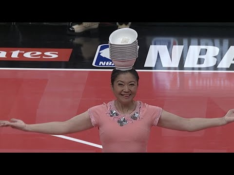 Red Panda halftime performance  - Toronto Raptors vs. New York Knicks, in Toronto. 12/9/25