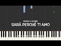 Ricchi e Poveri - Sarà perché ti amo (Piano tutorial with Synthesia)