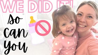 Weaning Toddler Off the Bottle IN ONE WEEK! (Gentle Method/Part 1)