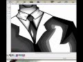 dibujando a slender man en paint 