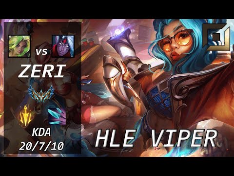【HLE Viper】 ZERI vs VARUS - KR Challenger Patch 13.10