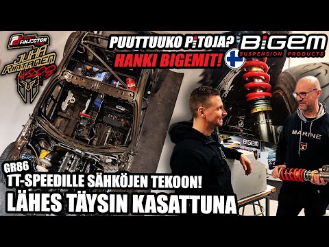 GR86 KASAUS JA ALUSTAVALOJEN ASENNUS?! SAATIIN MEIDÄN 🇫🇮 BIGEM ISKUNVAIMENTIMET! 😯