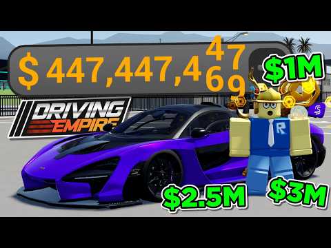 How to Make $8-10 *MILLION* a DAY in Driving Empire!!