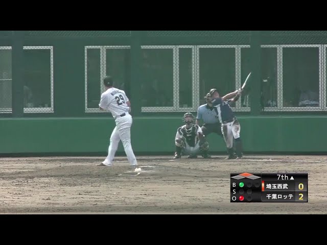 【ファーム】若獅子の元気印!! ライオンズ・山田の7号同点2ランホームラン!! 2018/8/9 M-L(ファーム)
