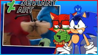 Sonic and Gadget visit DeviantArt