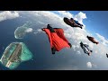 Wingsuit Flying Over The Maldives Islands