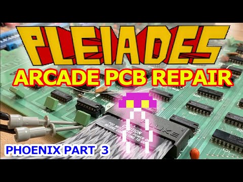 Pleiades Arcade PCB Repair / Phoenix Part 3 - Troubleshooting with the Fluke 9010 and oscilloscope