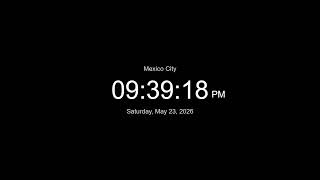 🔴 EN VIVO | Reloj / Hora actual en Ciudad de México / LIVE Mexico City Clock / What time is it now MQDEFAULT Thumbnail