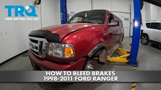 How to Bleed Brakes 1998-2011 Ford Ranger