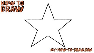 How to draw a Star *SUPER EASY* - Easy step-by-ste
