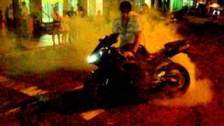 Cata fazendo borrachao  de R1 no 7° Encontro de moto Presidente Getulio