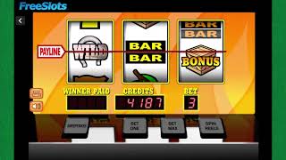 Freeslots Flaming Crates (classic) slot machine bonus mode