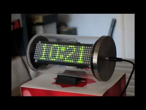 LED Matrix Clock in a bottle with WiFi - Arduino + ESP8266