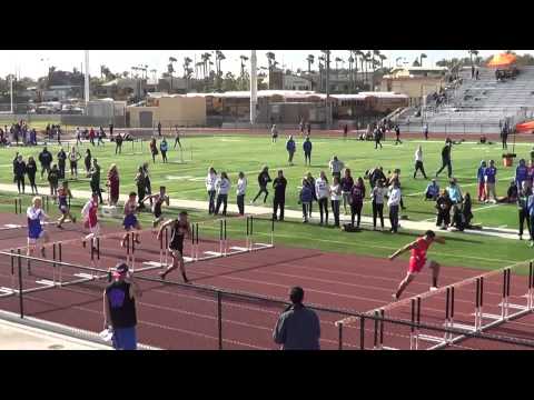 JVB 110m Hurdles at Sunset Finals 5-7-15 - Los Alamitos Boys