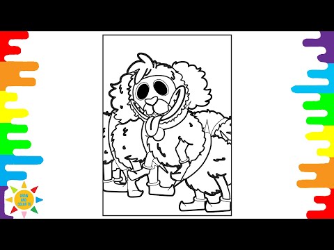 Pj Pug a Pillar Coloring Page | Poppy Playtime Coloring Page | Janji - Heroes Tonight