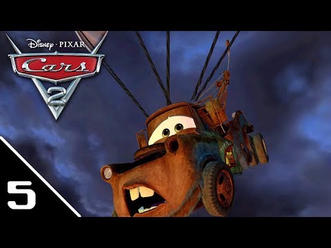 Lightning McQueen & Mater Spy Action | Cars 2 Spy Story part 5