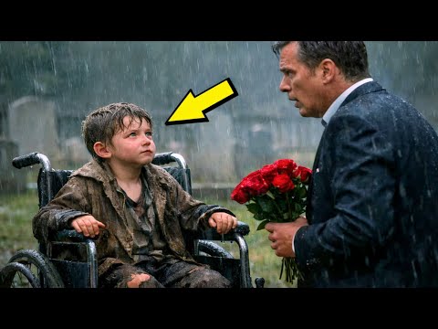 PAPA   ICH BIN ES… SAGTE DER OBDACHLOSE JUNGE IM ROLLSTUHL ZUM MILLIONÄR AUF DEM FRIEDHOF…