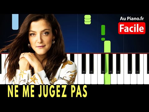 Camille Lellouche - Ne me jugez pas Piano Cover Tutorial Paroles