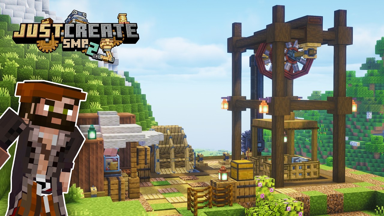 I built a working MINE SHAFT! Just Create 2: Ep 2