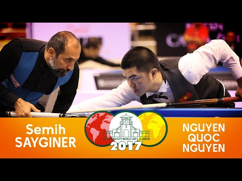 3-Cushion World Cup HoChiMinh 2017 - Semih Sayginer vs Nguyen Quoc Nguyen