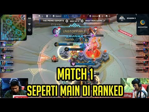 BIGETRON VS THE PRIME MATCH 1 | MPL INDONESIA SEASON 3 WEEK 5 - MOBILE LEGENDS