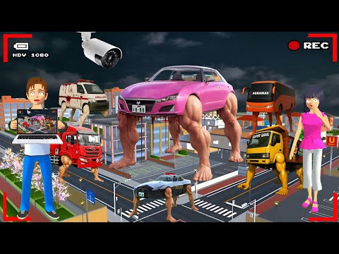 Yuta Mio Panik CCTV Merekam PASUKAN ANOMALI SEMUA MOBIL di Kota Sakura 😱| Sakura School Simulator