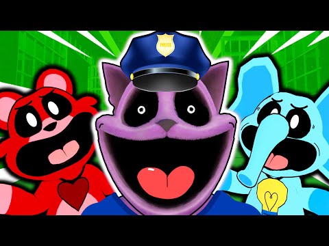 CATNAP V.S SMILING FRIENDS in Cops and Robbers! (Poppy Playtime: Chapter. 3 Mod)