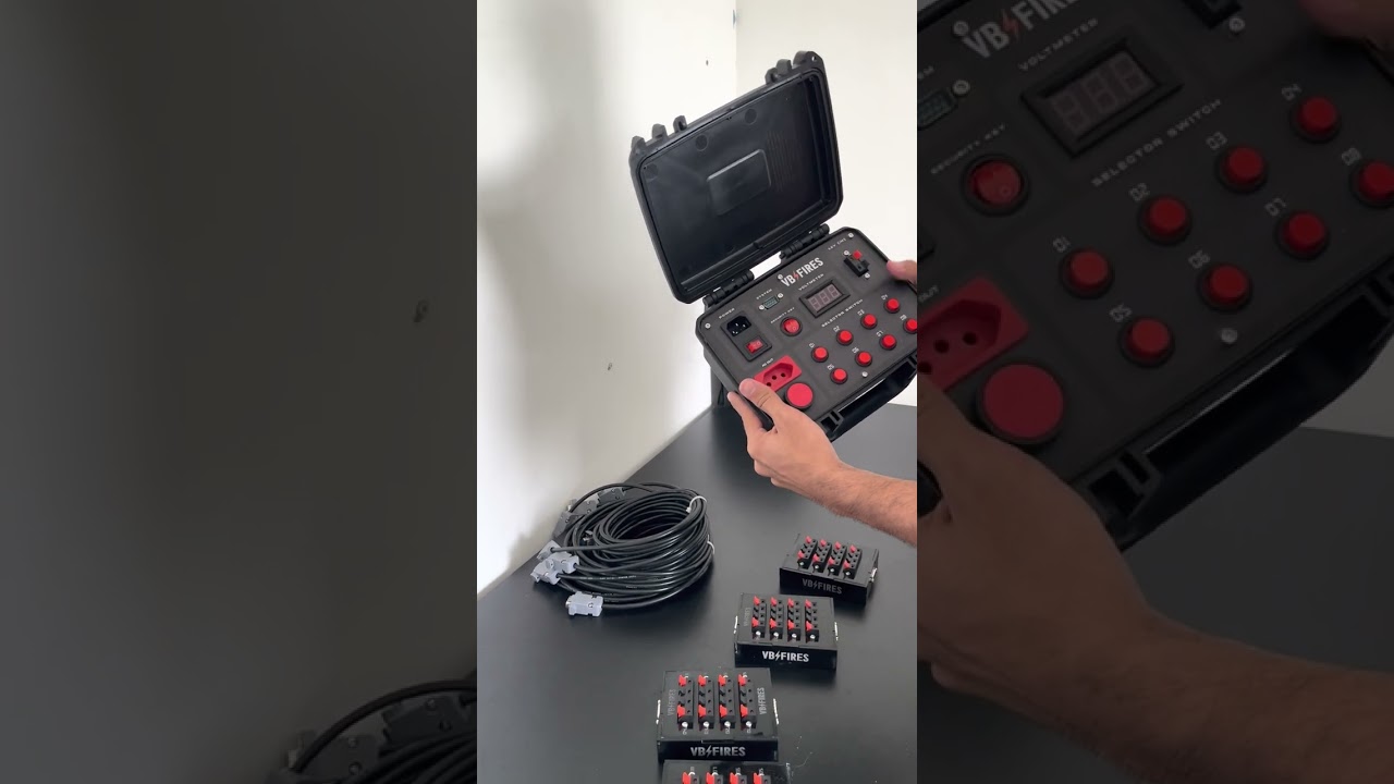 Como Funciona Nosso Sistema Profissional Acionador de Fogos e Efeitos Especiais 8 Canais | F8C