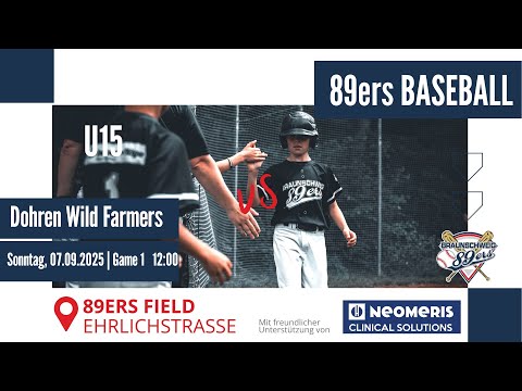07.09.2025  Game 1 -  Dohren Wildfarmers @ BS89ers U15