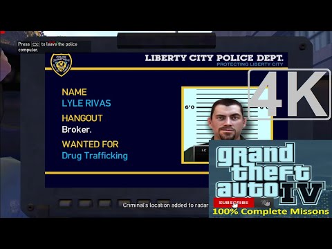 GTA 4 Missons Part 20 Gameplay Walkthrough [ 4K 60FPS PC] | Search and Delete
