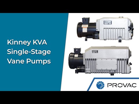 Kinney KVA Single-Stage Oil Sealed Vane Pumps (+ KDP/SDV Dry Screw Pumps)