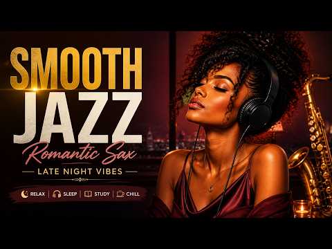 Late Night Smooth Jazz 🎷 | Relaxing Romantic Saxophone Instrumental