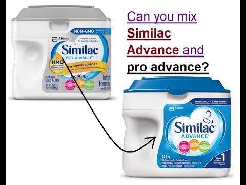 Part of a video titled Can you mix Similac Advance and pro advance - YouTube