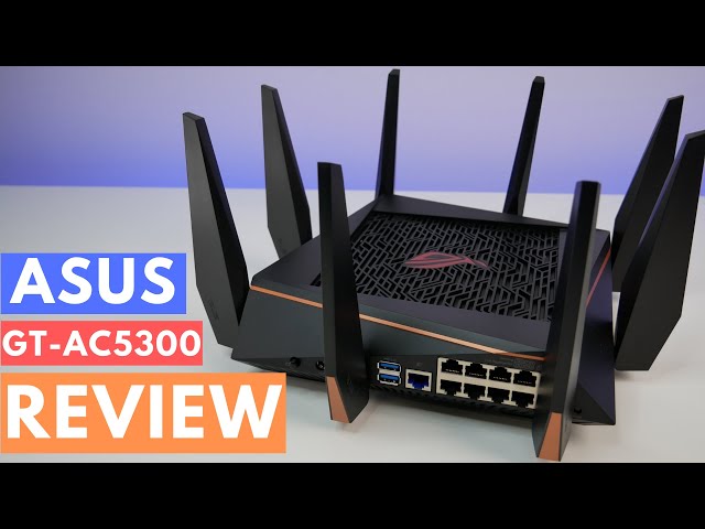 ASUS ROG Rapture GT-AC5300 (Gaming Router) AC5300 router WiFi gaming có thể mở rộng, WTFast, AiMesh 360 WIFI Mesh, 3 băng tần, chipset Broadcom, AiProtection, USB 3.0
